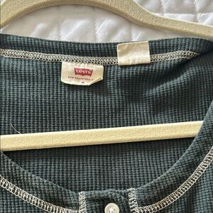 Levi's Dark Green Knit Top